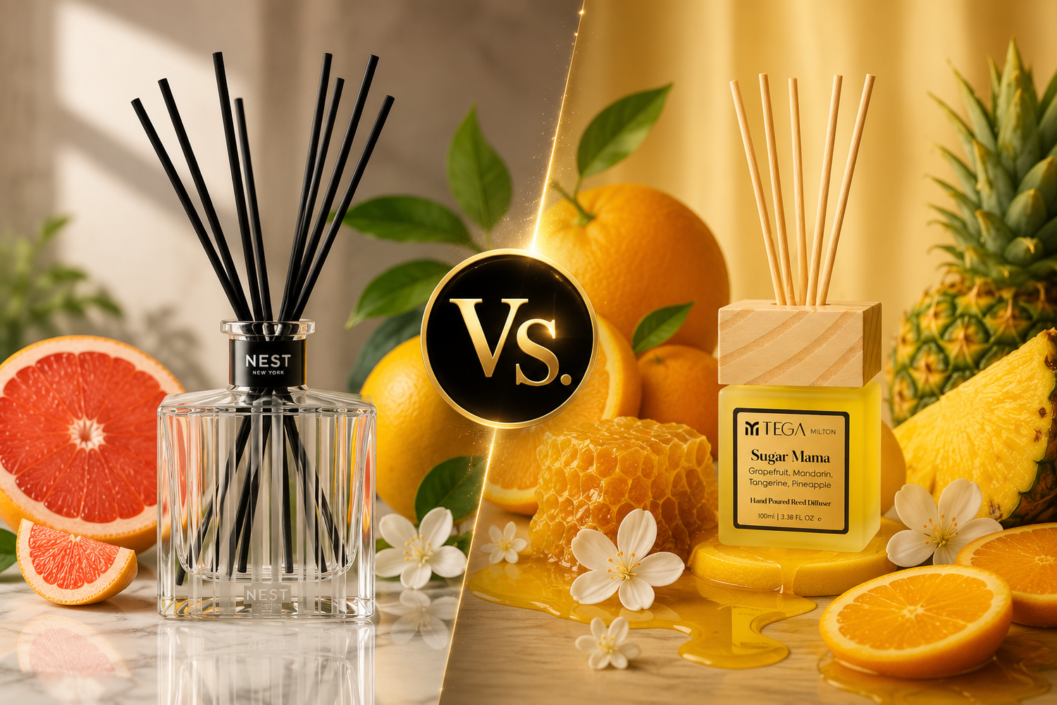 Nest New York Grapefruit vs. Tega Milton Sugar Mama: The Luxury Citrus Reed Diffuser Nigerians Are Discovering