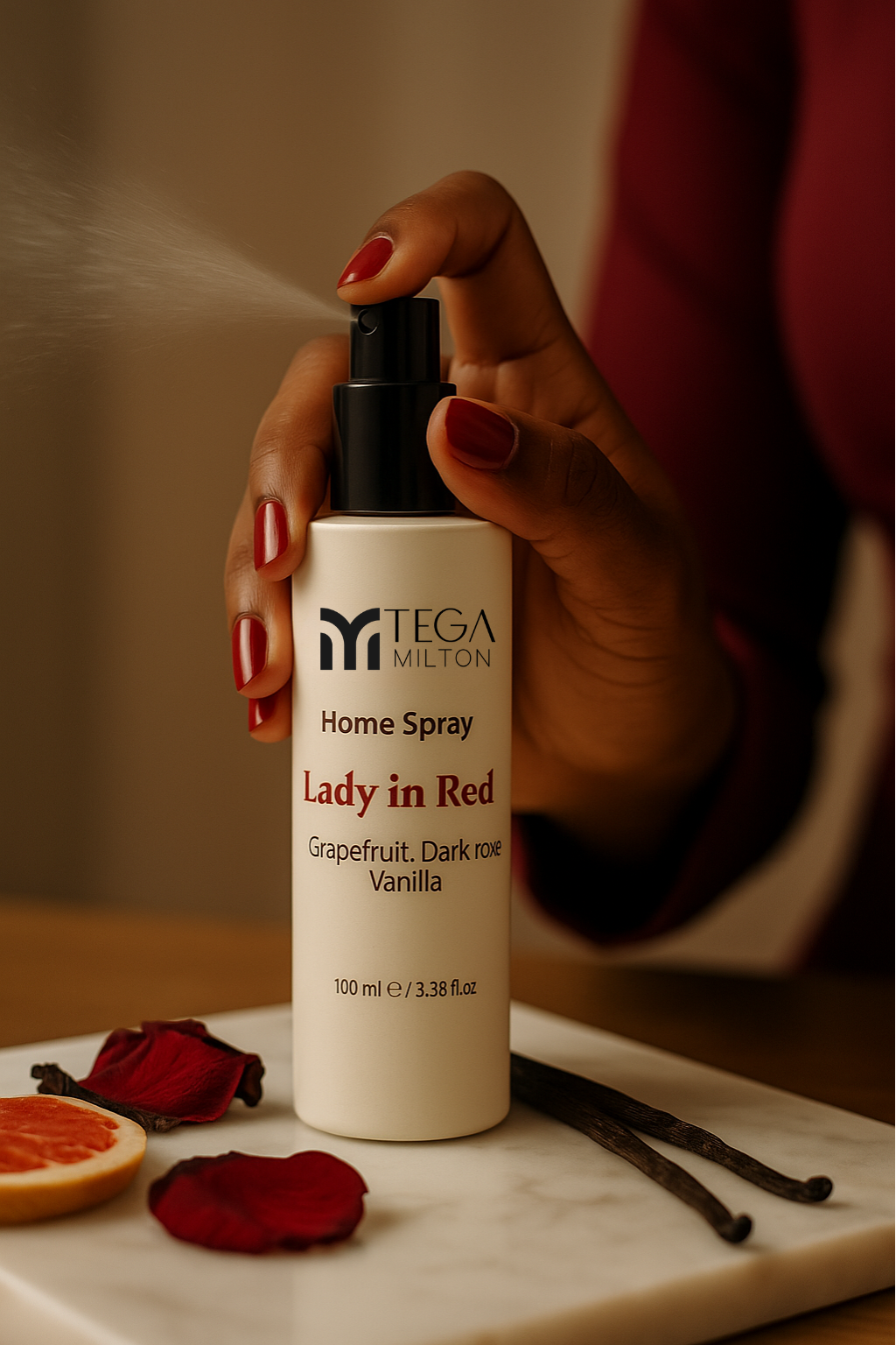 Lady in red