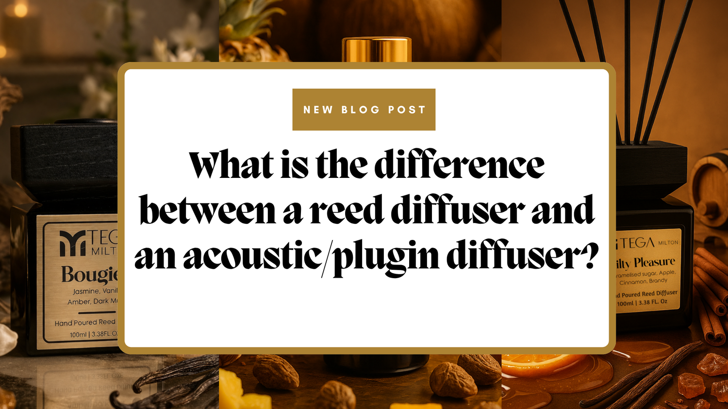 What is the difference between a reed diffuser and an acoustic/plugin diffuser?