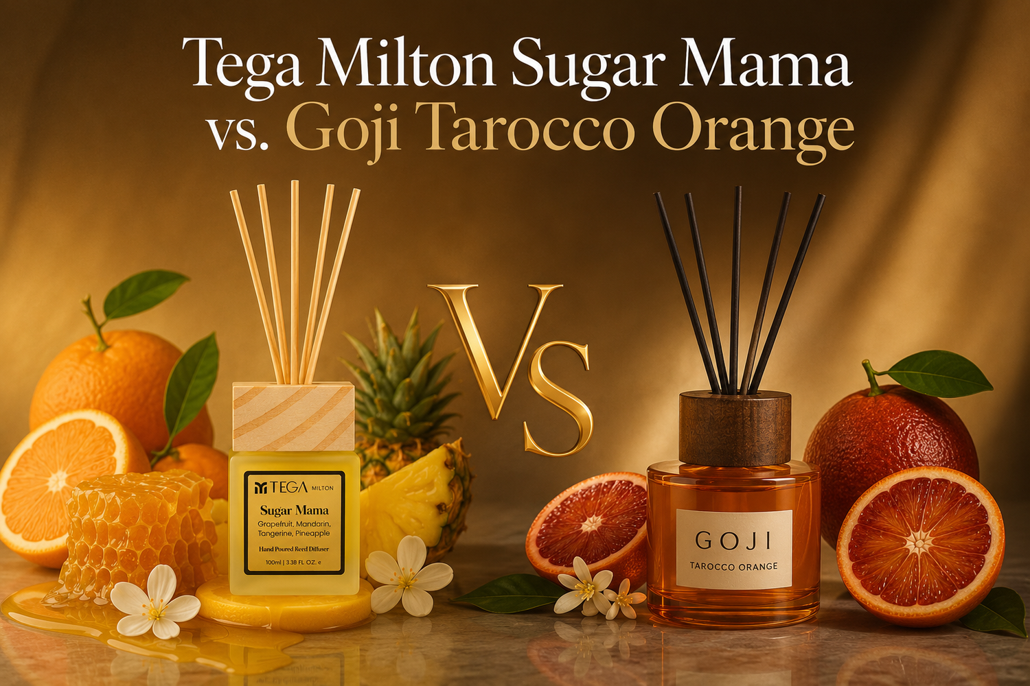 Tega Milton Sugar Mama vs. Goji Tarocco Orange